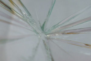 Glaslackierung Glassplitterschutz lackiert