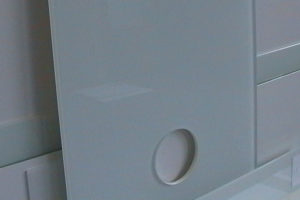 Glaslackierung satiniert