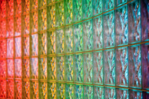 Glaslackierung Glasbausteine