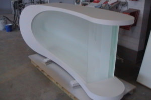 Glaslackierung Theke